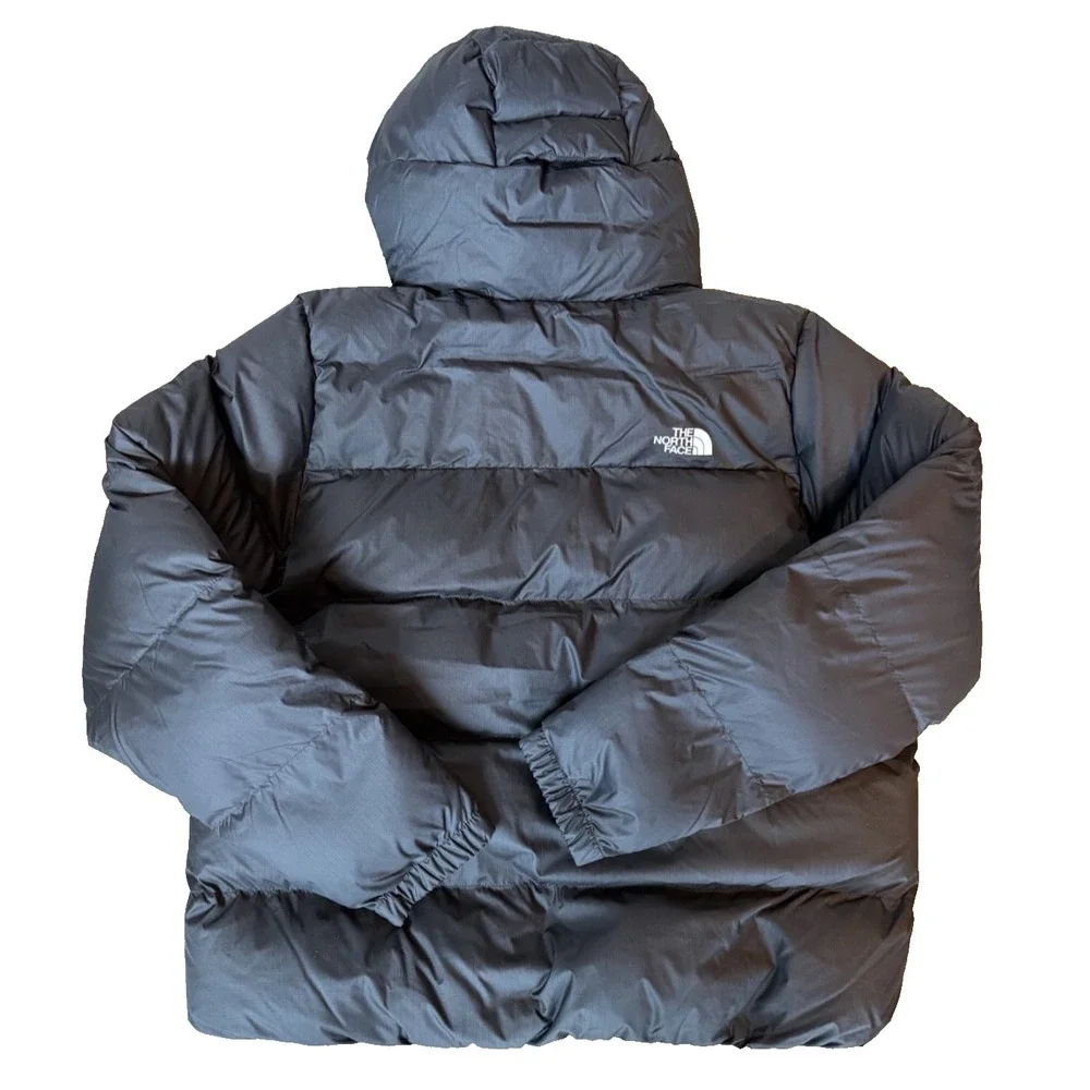 The North Face Kanaga Down Puffer Jacket Mens Large Black Hooded NWT‎ $260
